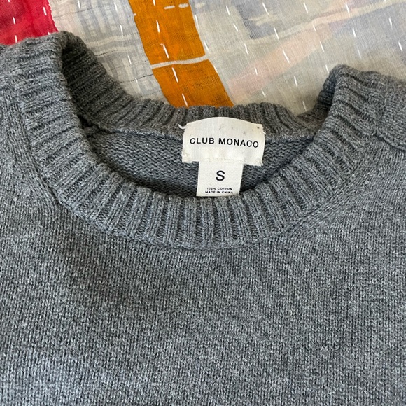 Club Monaco size S gray sweater - Picture 4 of 5